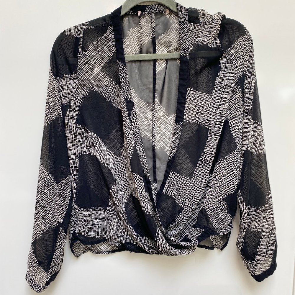 Black Sheer Business Shirt